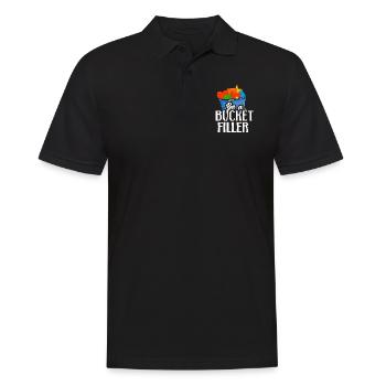 School Counselor Be A Bucket - Männer Poloshirt - Schwarz - Vorne - Kai (181cm)