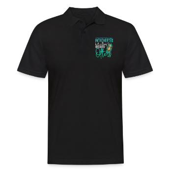Loutre introvertie mais disposée à le faire - Polo Homme - noir - Devant - Kai (181cm)