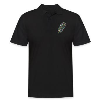 Loutre Fleurs tropicales Floral - Polo Homme - noir - Devant - Kai (181cm)