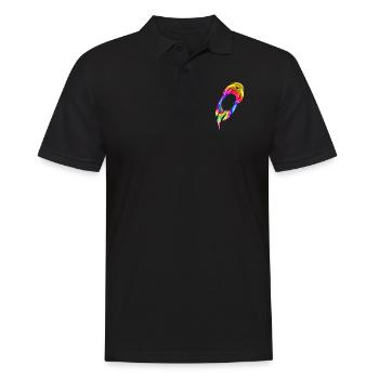 Otter Tie Dye - Men's Polo Shirt - black - Front - Kai (181cm)