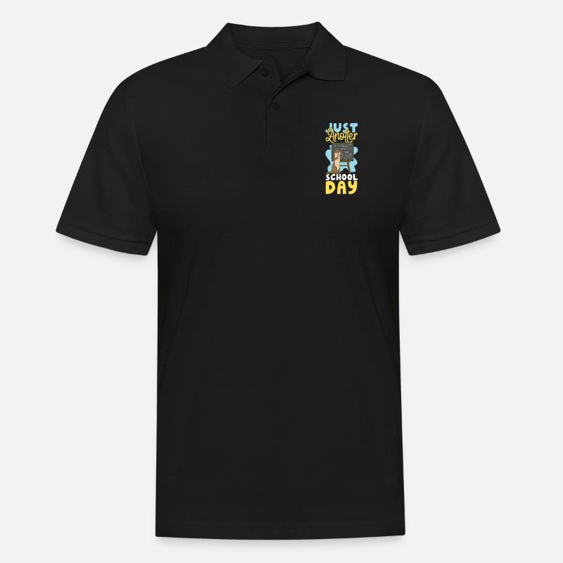 Otter Pre-School First Grade Back - Männer Poloshirt - Schwarz