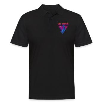 Saxophone Retro Vintage Sax Appeal - Men's Polo Shirt - black - Front - Kai (181cm)