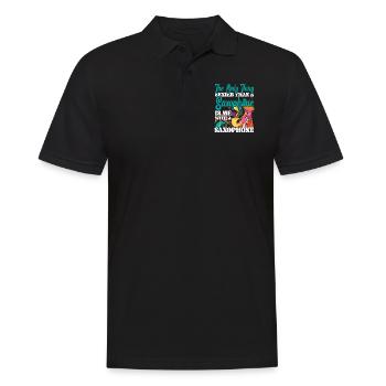 Saxophones The Only Thing Sexier - Men's Polo Shirt - black - Front - Kai (181cm)