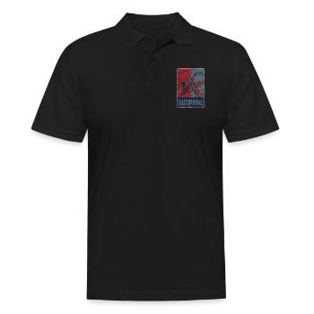 Saxophone Retro Vintage Saxophone - Männer Poloshirt - Schwarz - Vorne - Kai (181cm)