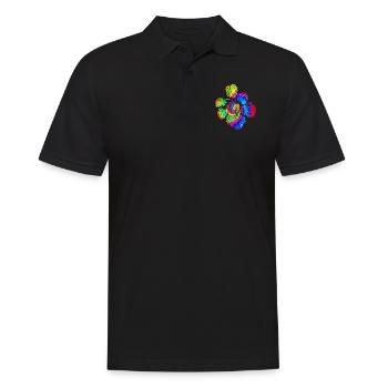 Amateur de plantes jardinage Tie Dye - Polo Homme - noir - Devant - Kai (181cm)