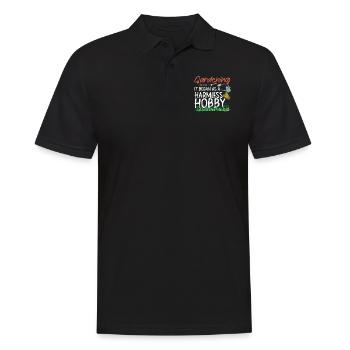 Plant Lover Gardening Gardening It - Männer Poloshirt - Schwarz - Vorne - Kai (181cm)