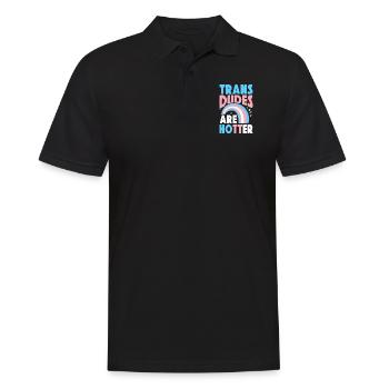 Fierté LGBT transgenre - Polo Homme - noir - Devant - Kai (181cm)