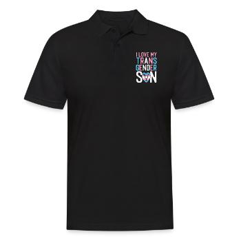 Fierté LGBT transgenre - Polo Homme - noir - Devant - Kai (181cm)