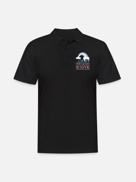 Transgender Trans LGBT Pride - Men's Polo Shirt - black