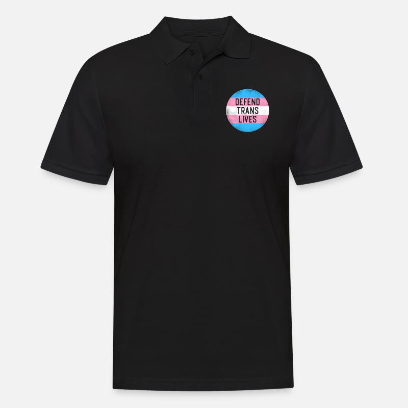 Transgender Trans LGBT Pride - Männer Poloshirt - Schwarz