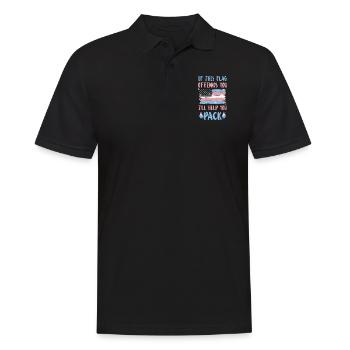 Fierté LGBT transgenre - Polo Homme - noir - Devant - Kai (181cm)