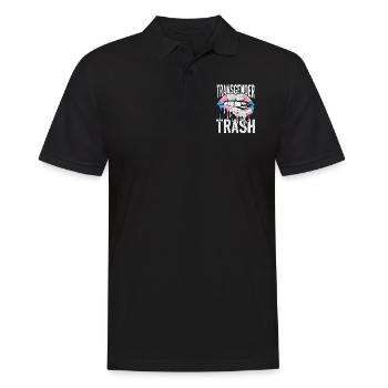 Fierté LGBT transgenre - Polo Homme - noir - Devant - Kai (181cm)