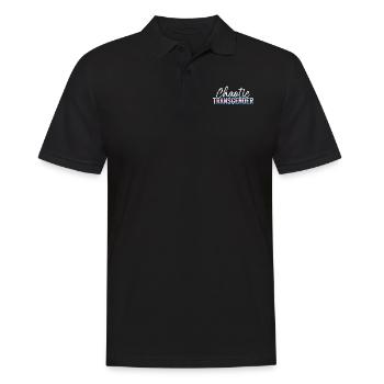 Transgender Trans LGBT Pride - Männer Poloshirt - Schwarz - Vorne - Kai (181cm)