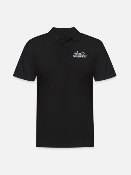 Transgender Trans LGBT Pride - Men's Polo Shirt - black