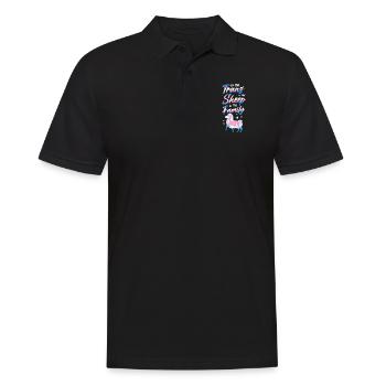 Transgender Trans LGBT Pride - Men's Polo Shirt - black - Front - Kai (181cm)