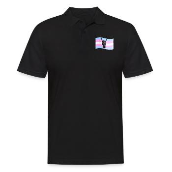 Fierté LGBT transgenre - Polo Homme - noir - Devant - Kai (181cm)