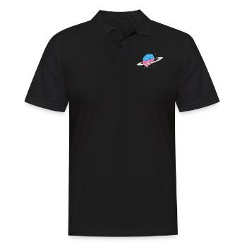 Transgender Trans LGBT Pride - Männer Poloshirt - Schwarz - Vorne - Kai (181cm)