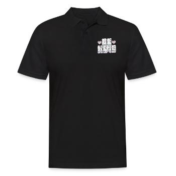 Transgender Trans LGBT Pride - Männer Poloshirt - Schwarz - Vorne - Kai (181cm)