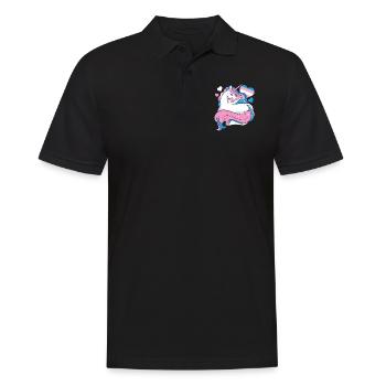 Fierté LGBT transgenre - Polo Homme - noir - Devant - Kai (181cm)