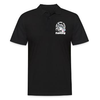 Transgender Trans LGBT Pride - Men's Polo Shirt - black - Front - Kai (181cm)