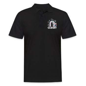 Fierté LGBT transgenre - Polo Homme - noir - Devant - Kai (181cm)