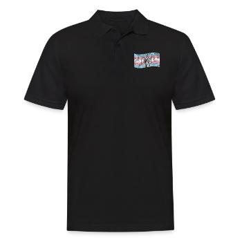 Fierté LGBT transgenre - Polo Homme - noir - Devant - Kai (181cm)