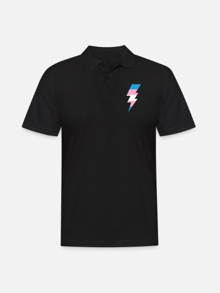 Transgender Trans LGBT Pride - Men's Polo Shirt - black