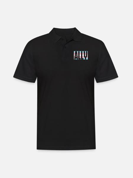 Transgender Trans LGBT Pride - Men's Polo Shirt - black