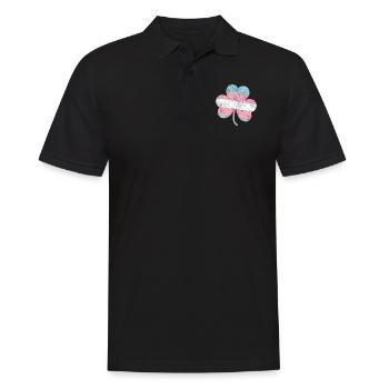 Fierté LGBT transgenre - Polo Homme - noir - Devant - Kai (181cm)