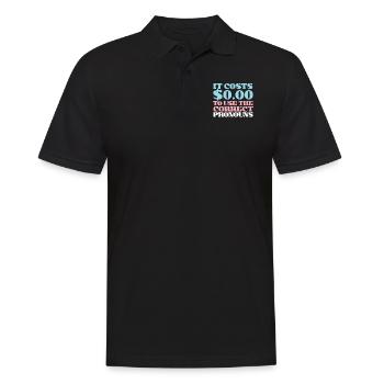 Transgender Trans LGBT Pride - Men's Polo Shirt - black - Front - Kai (181cm)