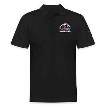 Transgender Trans LGBT Pride - Männer Poloshirt - Schwarz - Vorne - Kai (181cm)