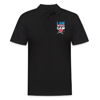 Fierté LGBT transgenre - Polo Homme - noir - Devant - Kai (181cm)