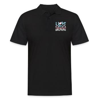 Transgender Trans LGBT Pride - Men's Polo Shirt - black - Front - Kai (181cm)