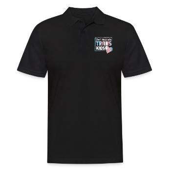 Fierté LGBT transgenre - Polo Homme - noir - Devant - Kai (181cm)