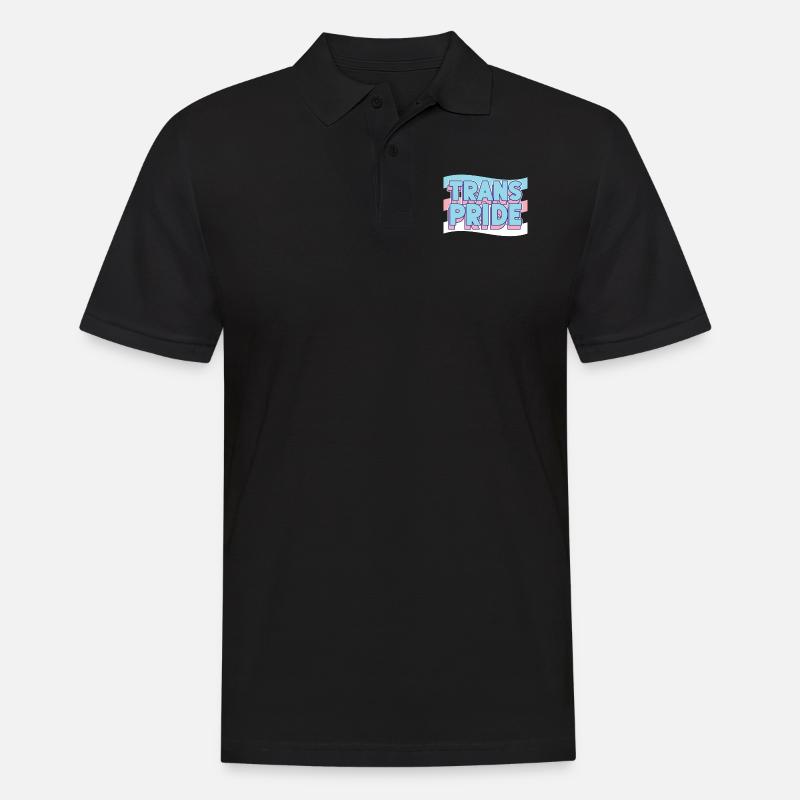 Transgender Trans LGBT Pride - Männer Poloshirt - Schwarz