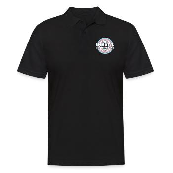Transgender Trans LGBT Pride - Männer Poloshirt - Schwarz - Vorne - Kai (181cm)
