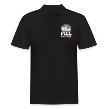 Pharmacy Tech Technician - Men's Polo Shirt - black - Front - Kai (181cm)