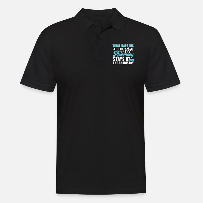 Pharmacy Tech Technician - Men's Polo Shirt - black