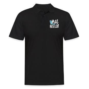 Pharmacy Tech Technician - Men's Polo Shirt - black - Front - Kai (181cm)