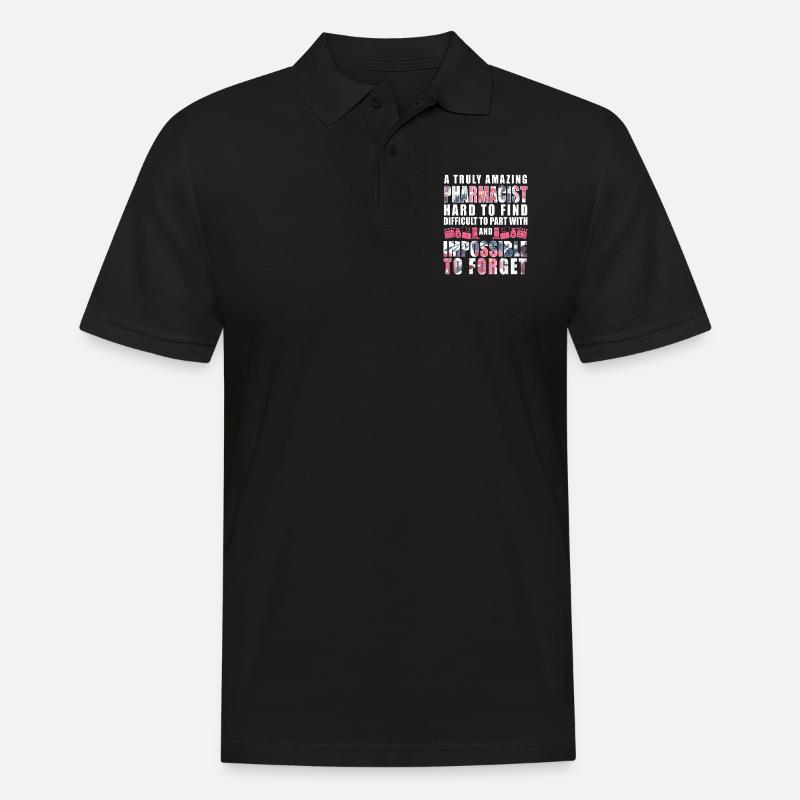 Pharmacy Tech Technician - Männer Poloshirt - Schwarz