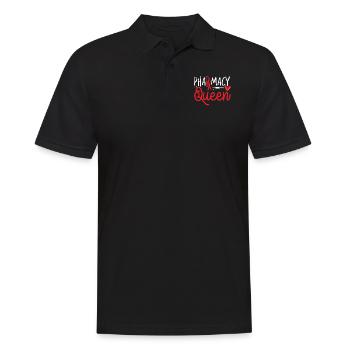 Pharmacy Tech Technician - Männer Poloshirt - Schwarz - Vorne - Kai (181cm)
