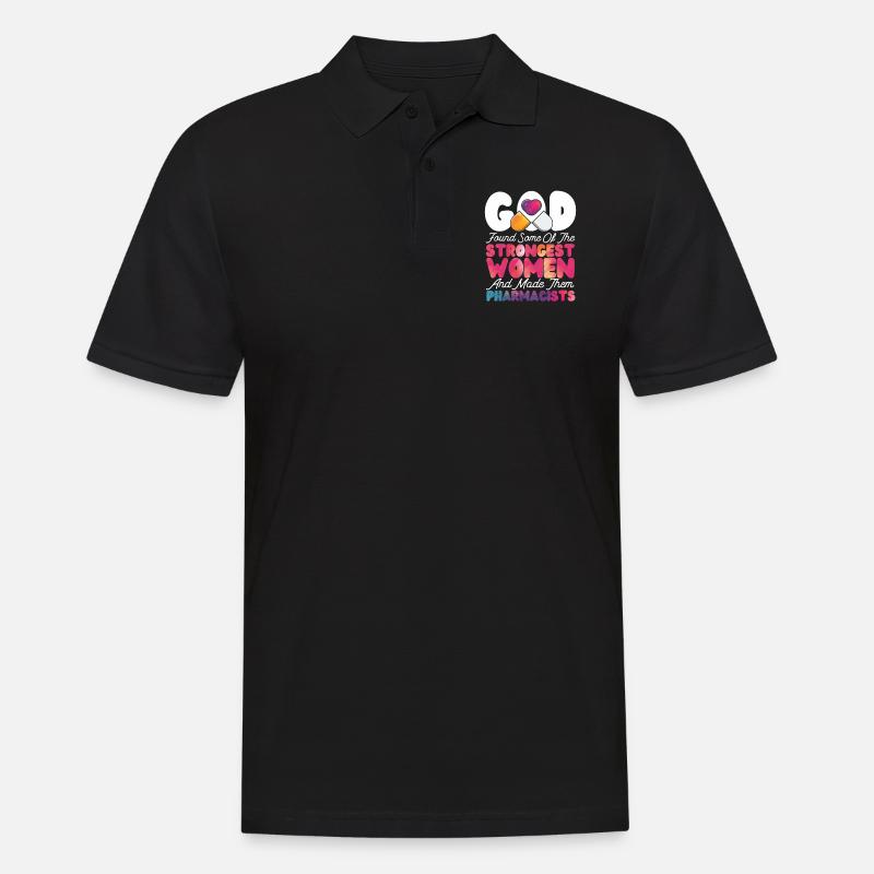 Pharmacy Tech Technician - Männer Poloshirt - Schwarz