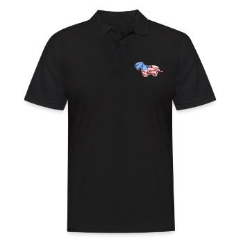 Sealyham Terrier Sealyham Terrier Flag - Men's Polo Shirt - black - Front - Kai (181cm)