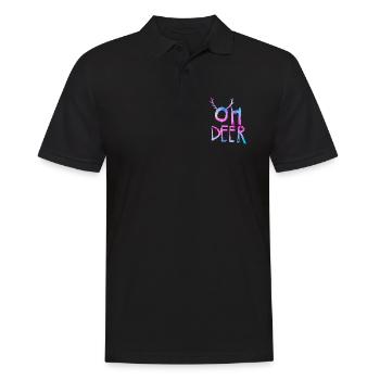 Oh Deer Cerf de renne Noël - Polo Homme - noir - Devant - Kai (181cm)
