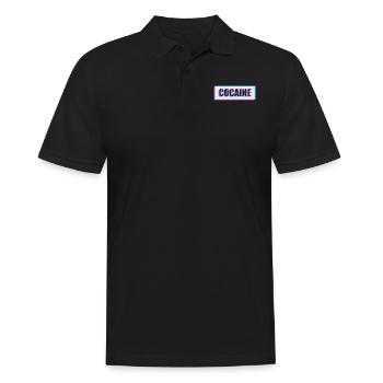 Cocain Shirt Women Men: The Cocain Tshirt for D - Men's Polo Shirt - black - Front - Kai (181cm)