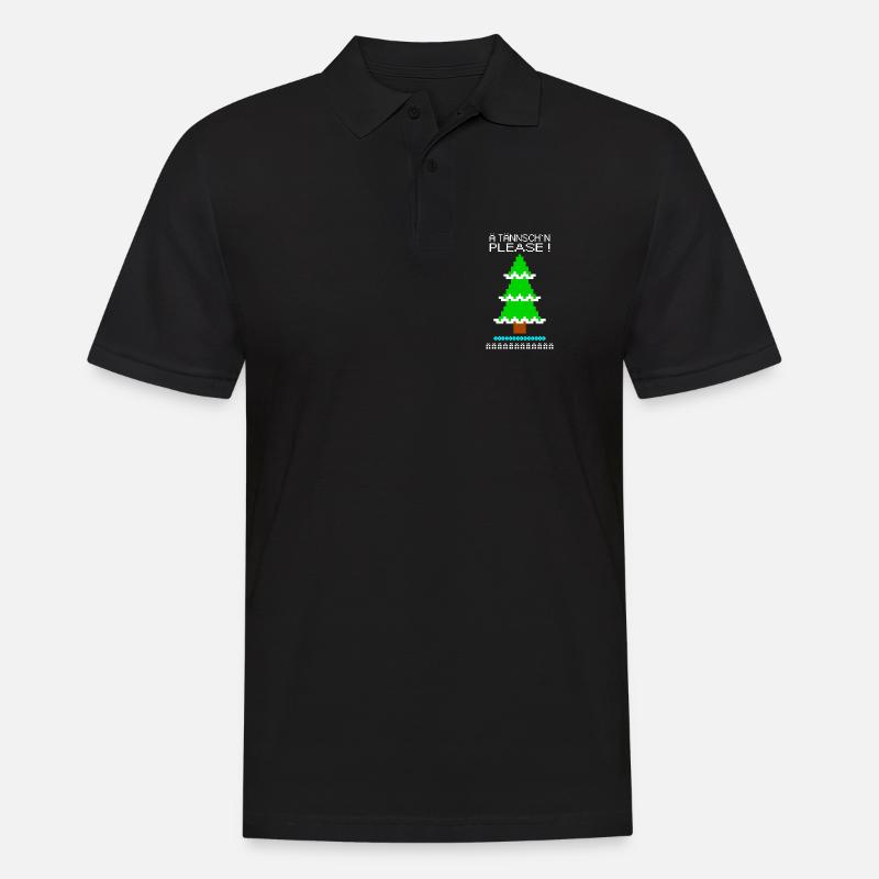 ä tännsch´n please - Männer Poloshirt - Schwarz