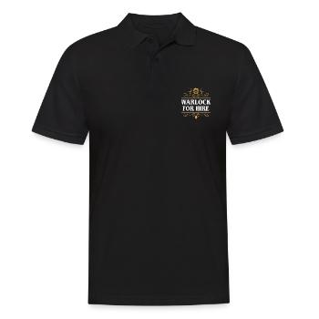 Hexenmeister zum Mieten Charakter-Spieler-Klassen-RPG - Männer Poloshirt - Schwarz - Vorne - Kai (181cm)