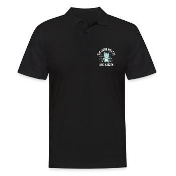Physik Physiker Nerd - Männer Poloshirt - Schwarz - Vorne - Kai (181cm)