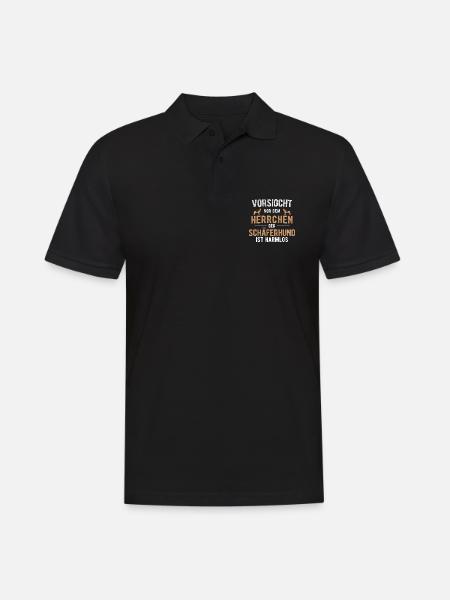 Deutscher Schäferhund Deutschen Schäferhund - Männer Poloshirt - Schwarz