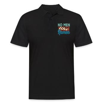 No men like Ramen - Japan Suppe Lecker! Geschenke - Männer Poloshirt - Schwarz - Vorne - Kai (181cm)